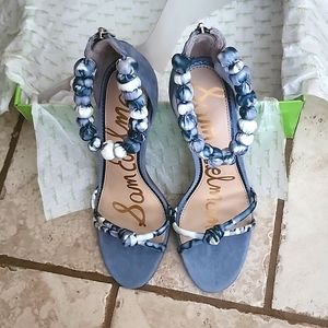 Sam Edelman Brand New Blue Strappy Heels